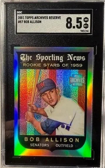 Bob Allison 2001 Topps Archives Reserve - SGC 8.5