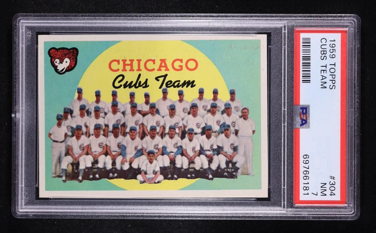 1959 Topps Chicago Cubs #304 PSA 7