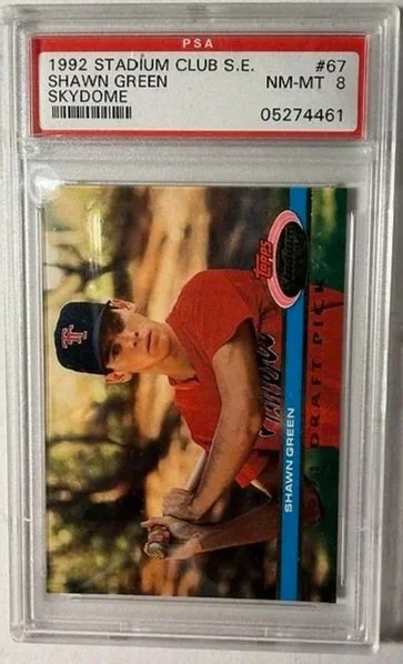 Shawn Green 1992 Skydome Rookie Card PSA 8