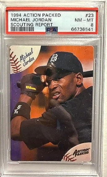 Michael Jordan 1994 Rookie Action Packed #23 PSA 8 Card