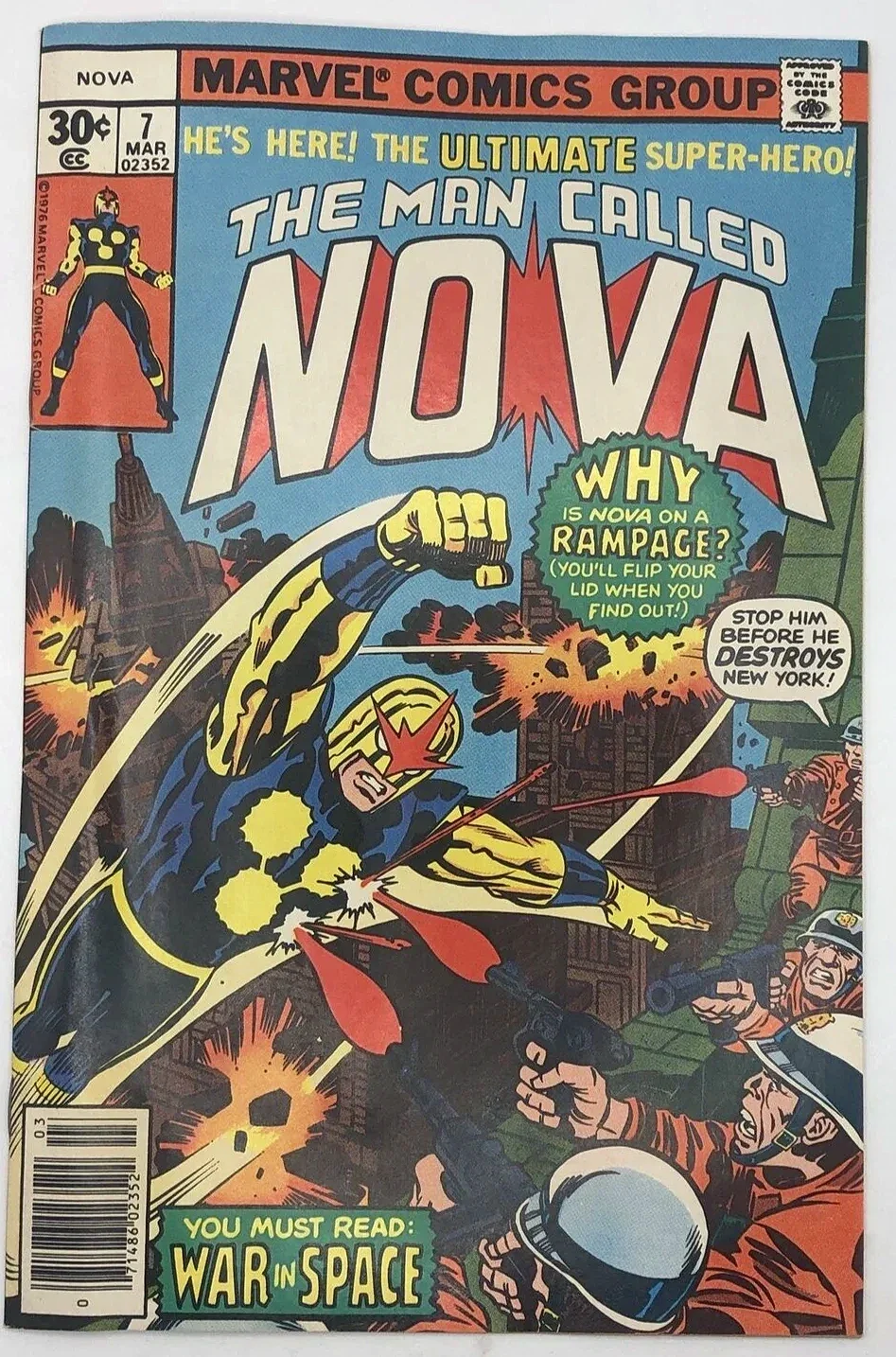 The Man Called Nova #7 VG+ Comic Book