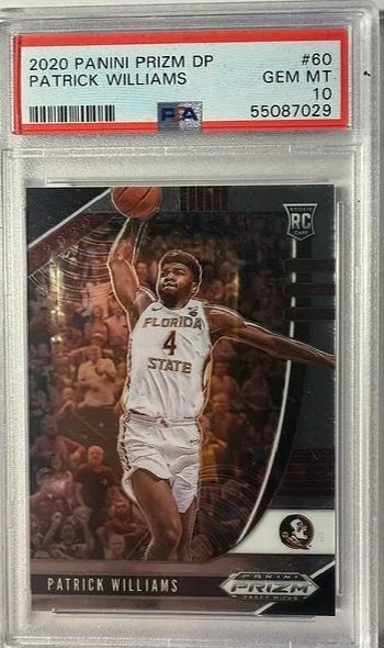 Patrick Williams 2020 Panini Prizm PSA 10 Rookie Card