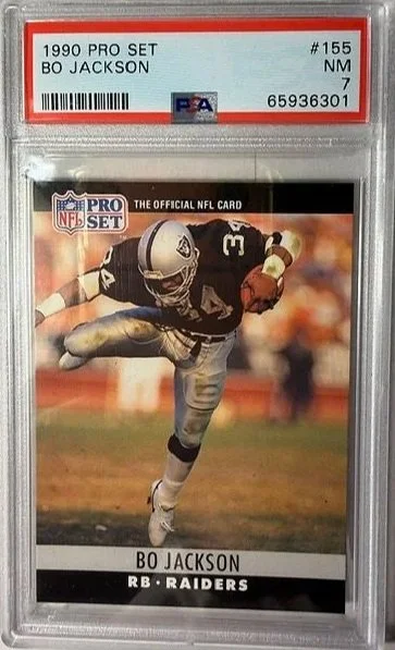 1990 Bo Jackson PSA 7 Pro Set Football Card
