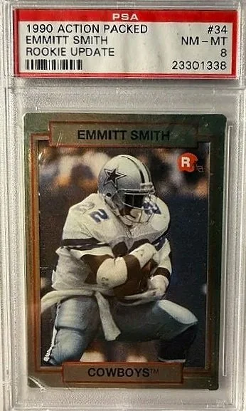 Emmitt Smith 1990 Rookie Update PSA 8