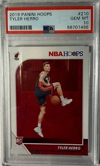 Tyler Herro 2019 Panini Hoops PSA 10 Rookie Card