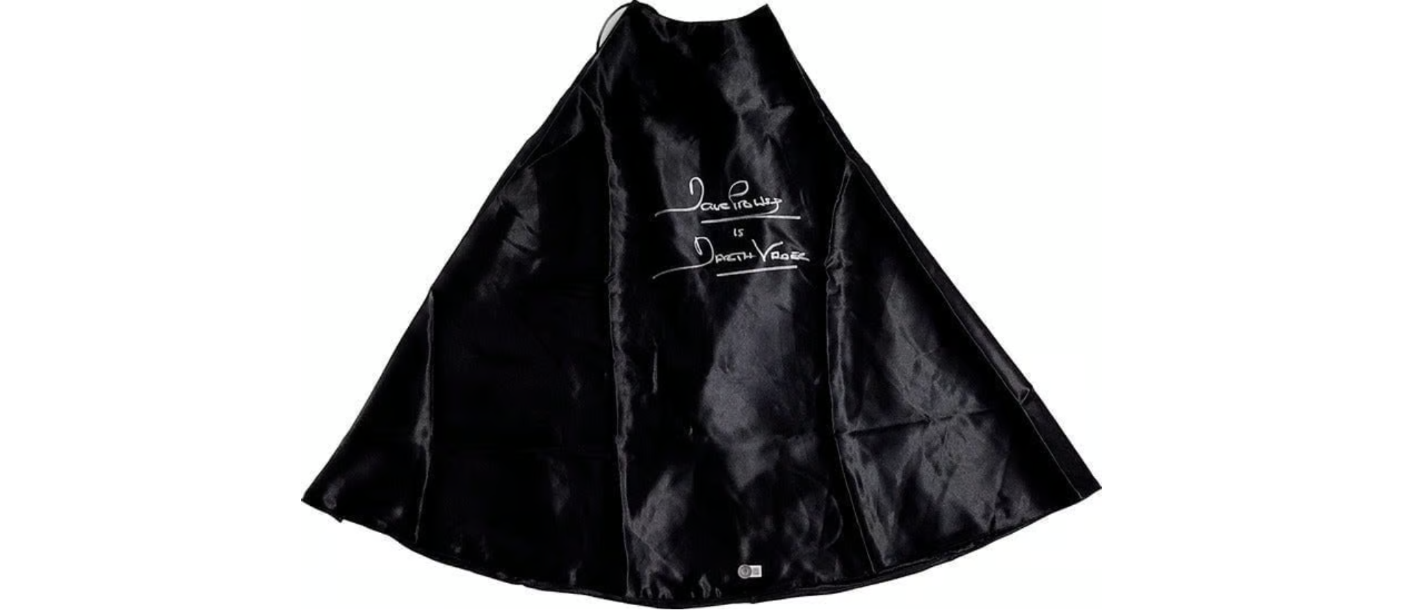 Dave Prowse Signed Darth Vader Cape - Mint & Authenticated