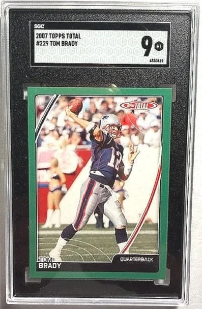 Tom Brady 2007 Topps Total #229 SGC 9 Football Card