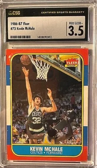 1986 Fleer Kevin McHale Basketball Card - CSG 3.5 Graded