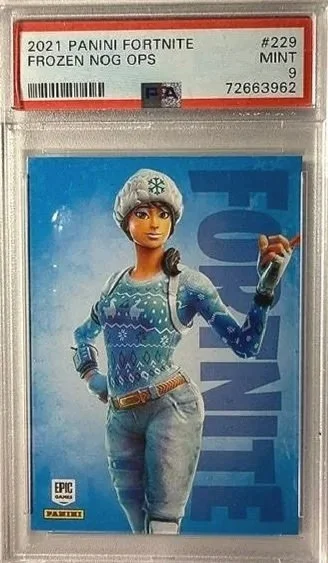 Panini 2021 Fortnite Frozen NOG OPS PSA 9 Card