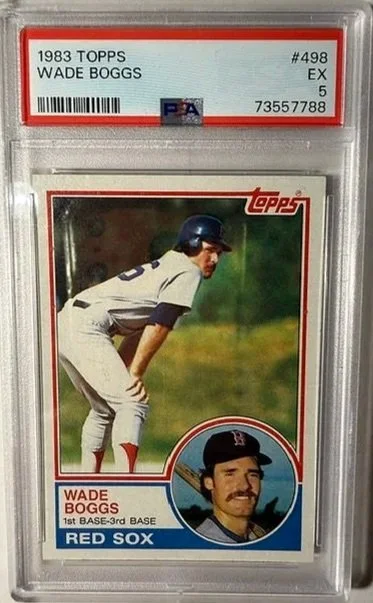Wade Boggs 1983 Topps Rookie Card PSA 5