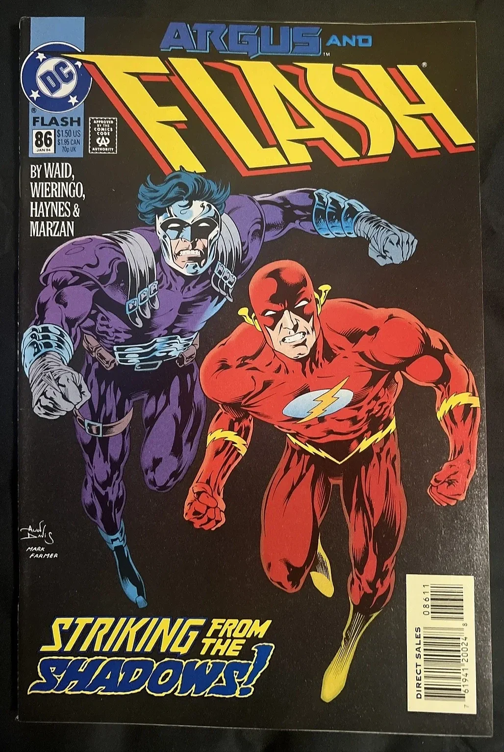 Flash 1994 Jan 'Striking From The Shadows' DC Comic Book