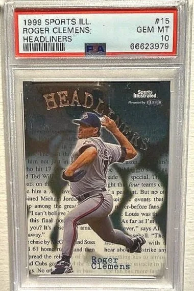 Roger Clemens 1999 Sports Illustrated Headliners Card - PSA 10