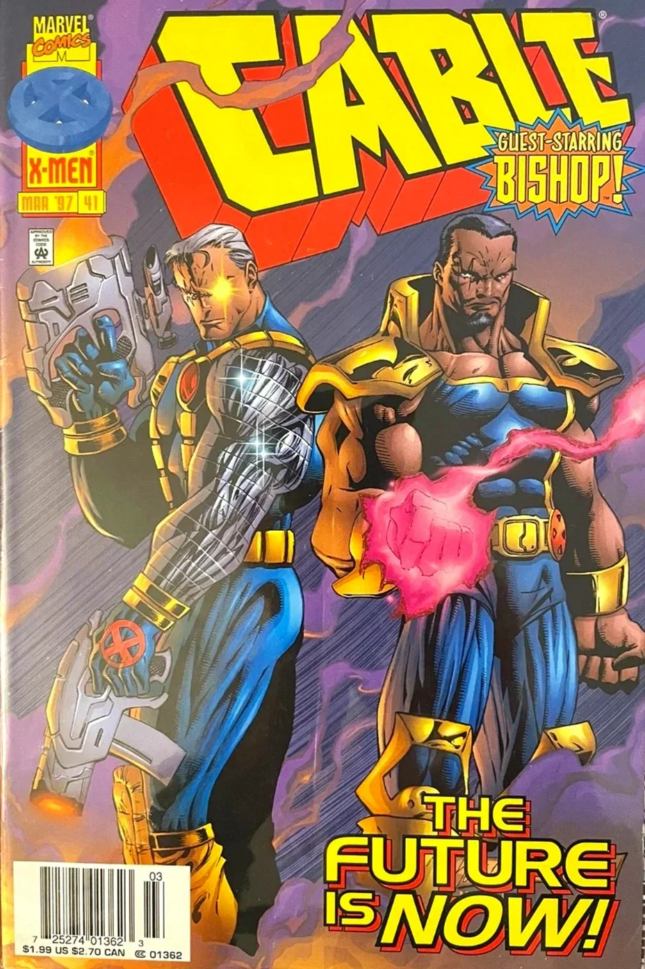 Cable X-Men March 1997 Marvel Comics Newsstand Edition