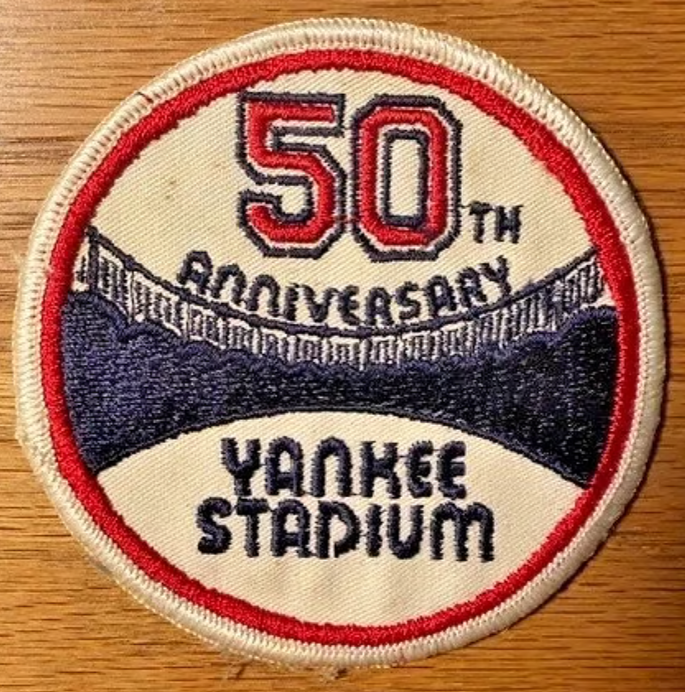 1973 New York Yankees Stadium 50th Anniversary Jersey Sleeve Patch