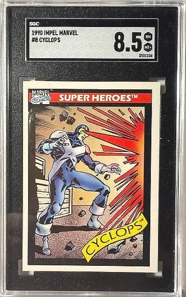 1990 Impel Marvel Cyclops #8 SGC 8.5