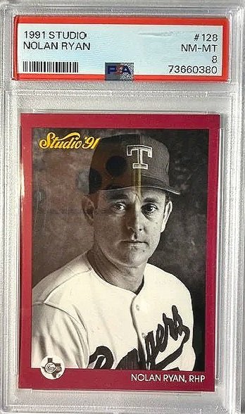 Nolan Ryan 1991 Leaf Studio Card - PSA 8
