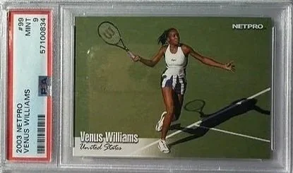 Venus Williams 2003 PSA 9 Netpro Rookie Card