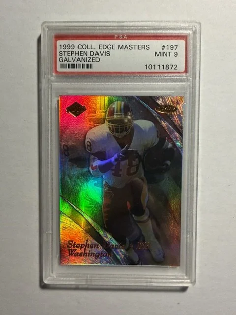 1999 PSA 9 Stephen Davis Edge Masters #197 Card