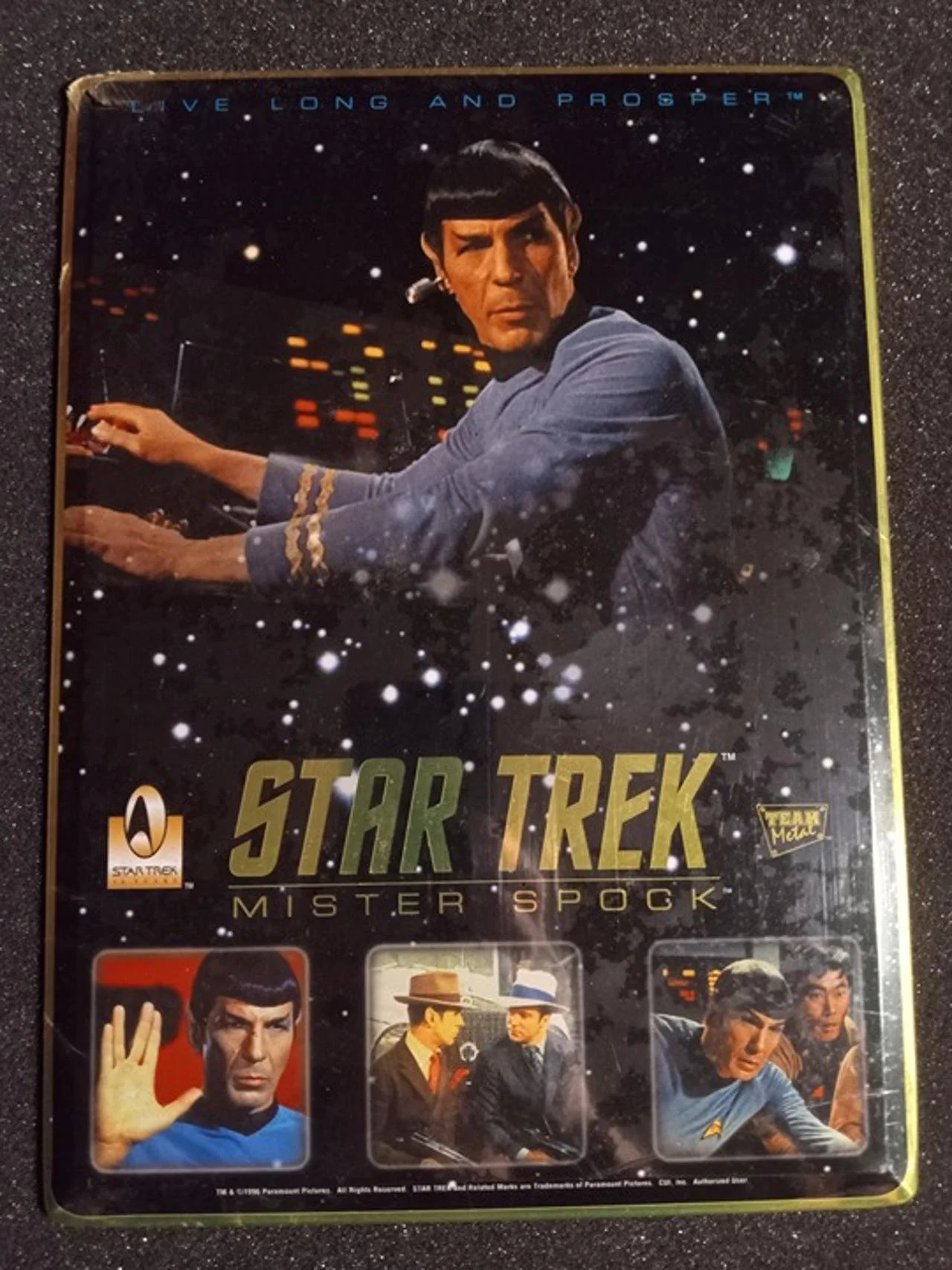 1996 Spock Star Trek Metal Tin Sign
