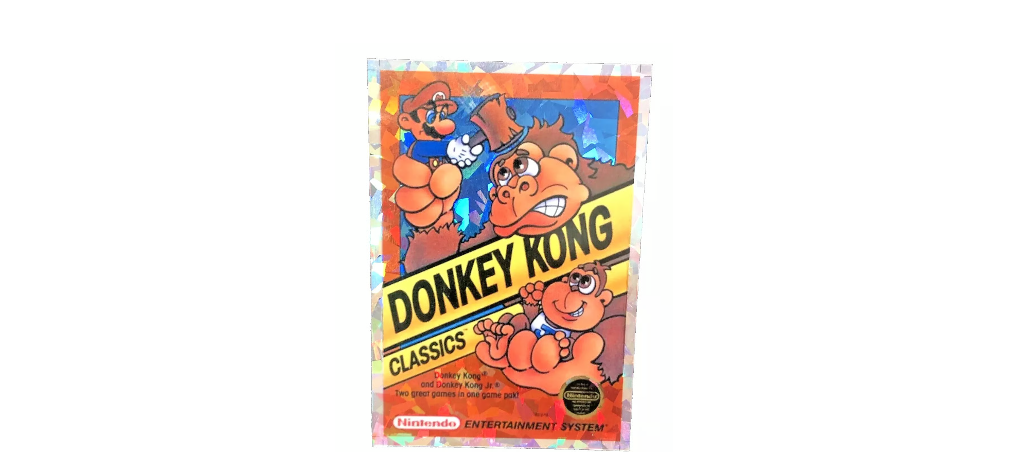 Vintage Donkey Kong Nintendo Prism Sticker