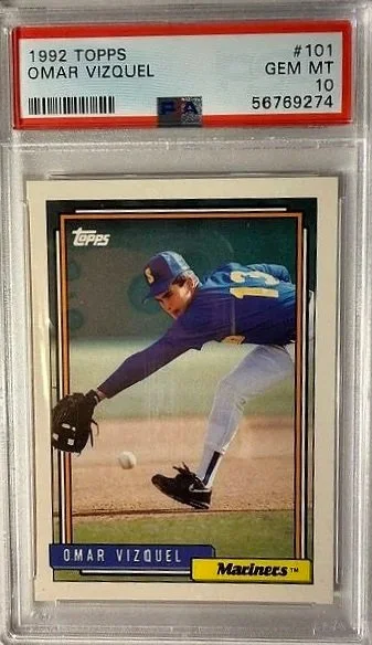 1992 Topps Omar Vizquel PSA 10 Baseball Card