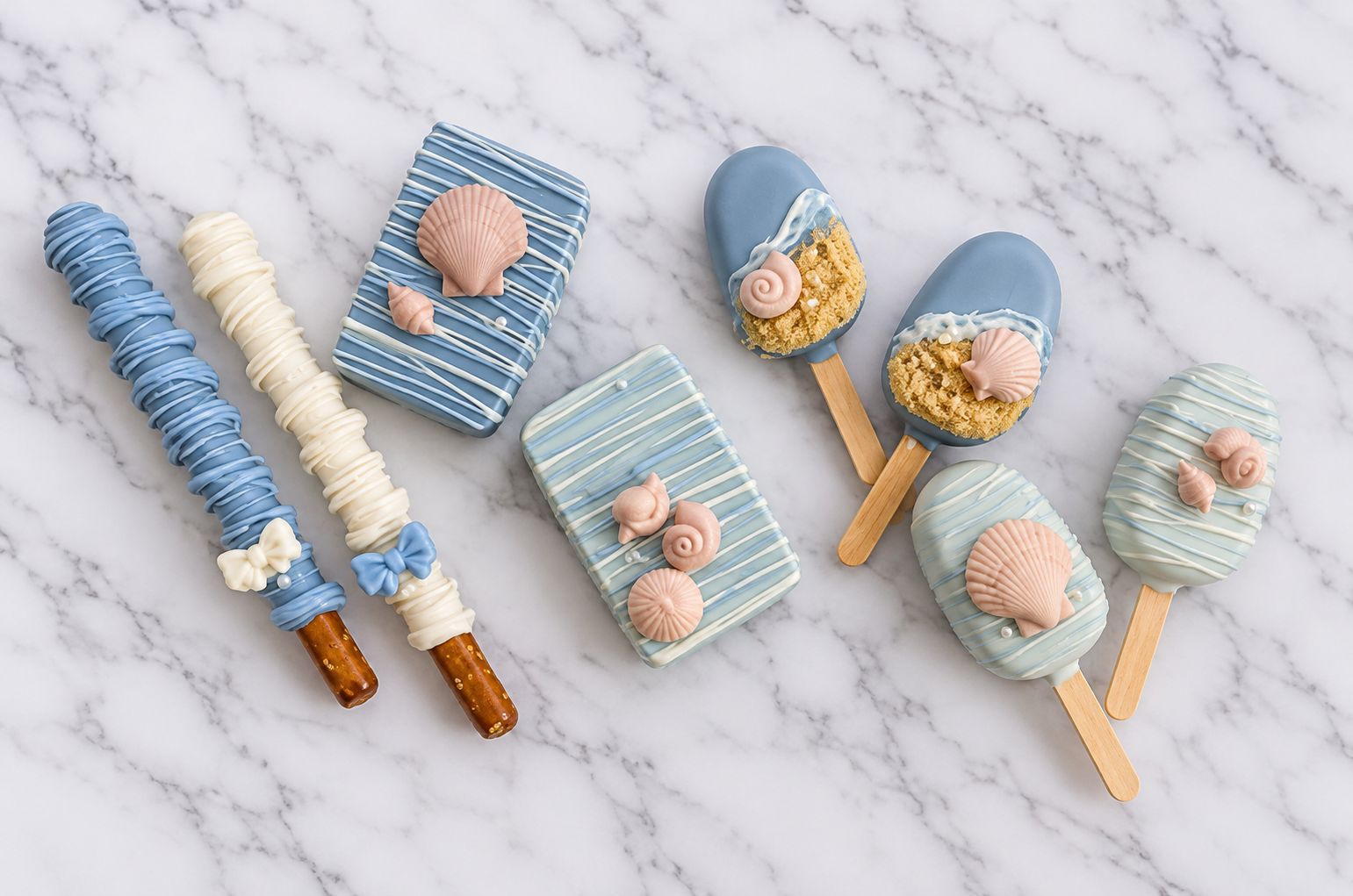 Ocean-Themed Chocolate Treats Flat Lay.png