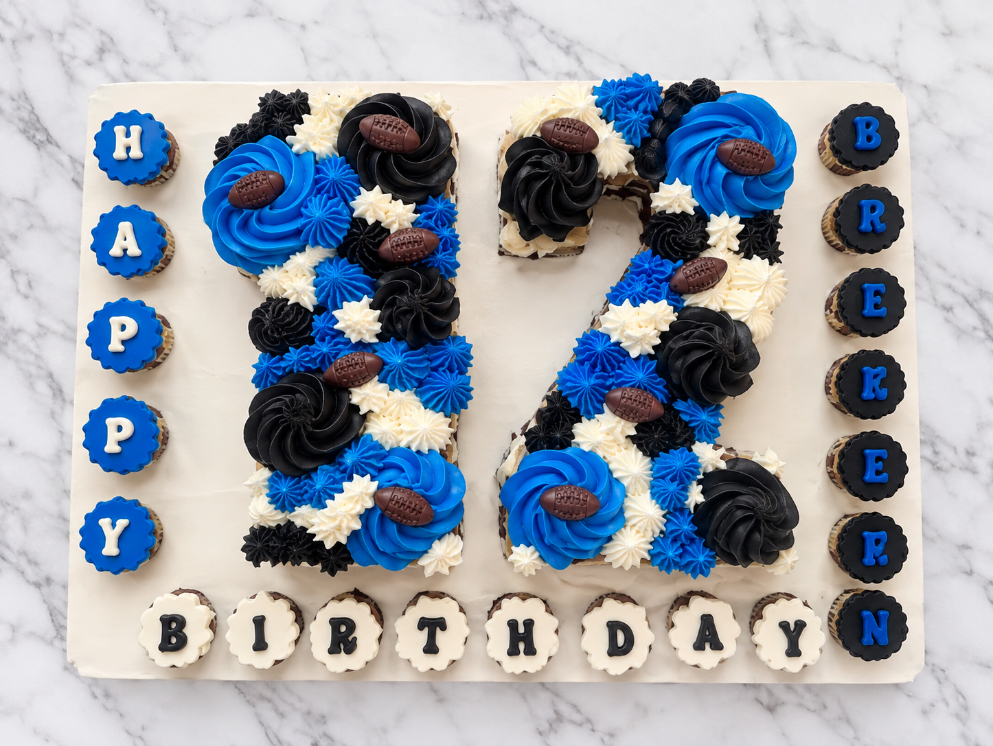 Blue and Black Football Birthday Cake.png