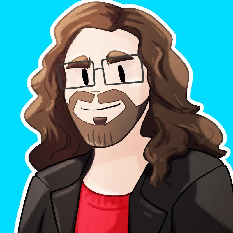 The DazzReviews PNGtuber icon.