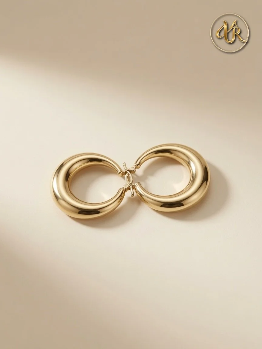 Classic Gold Hoop Earrings 14K