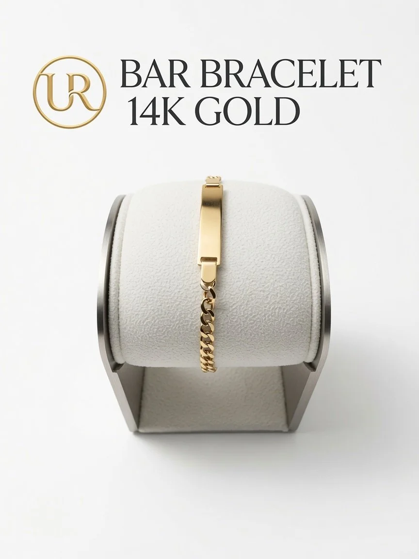 Baby Bar Bracelet – Solid 14K Gold