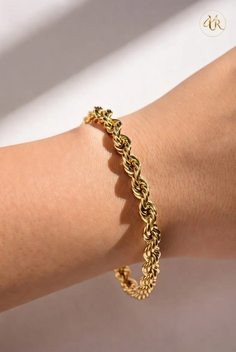 Rope Bracelet - Hollow 14K Gold