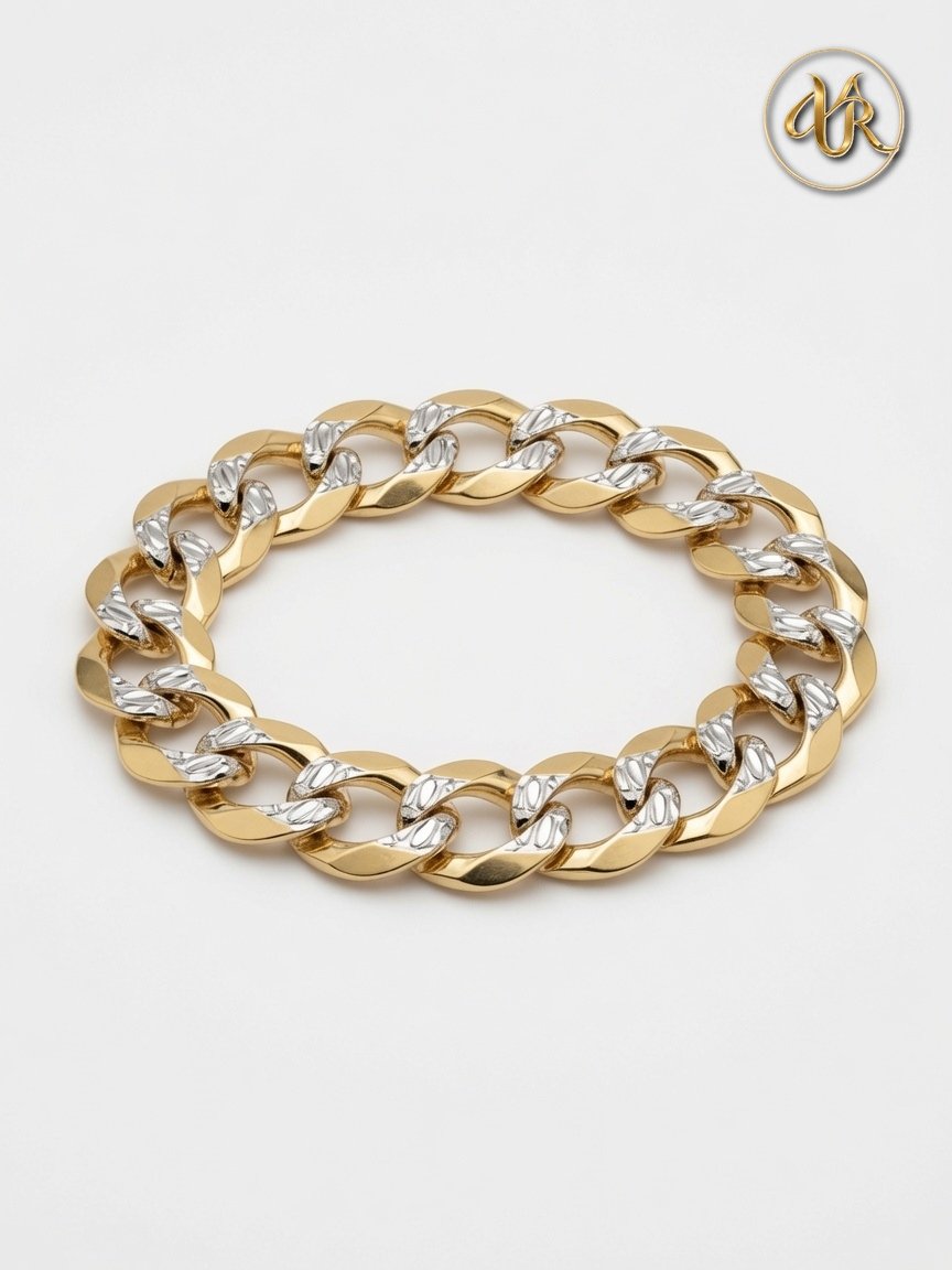 Two-Tone Bow Link Bracelet
