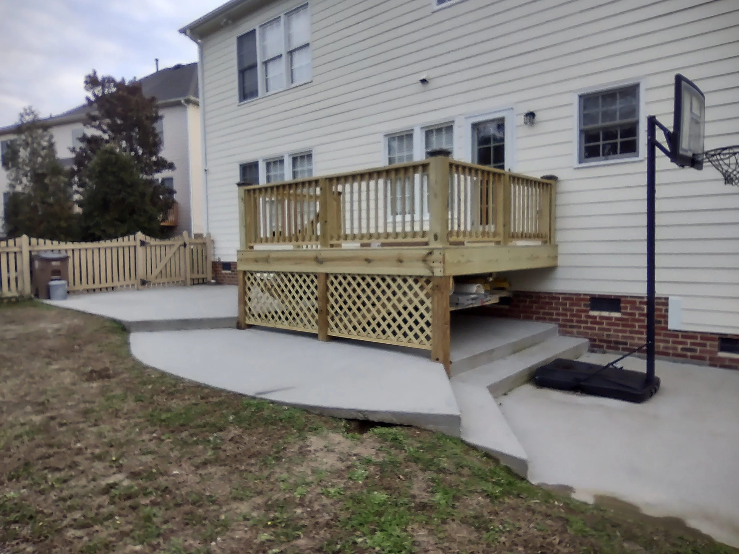 Premium kiln dried lumber custom deck