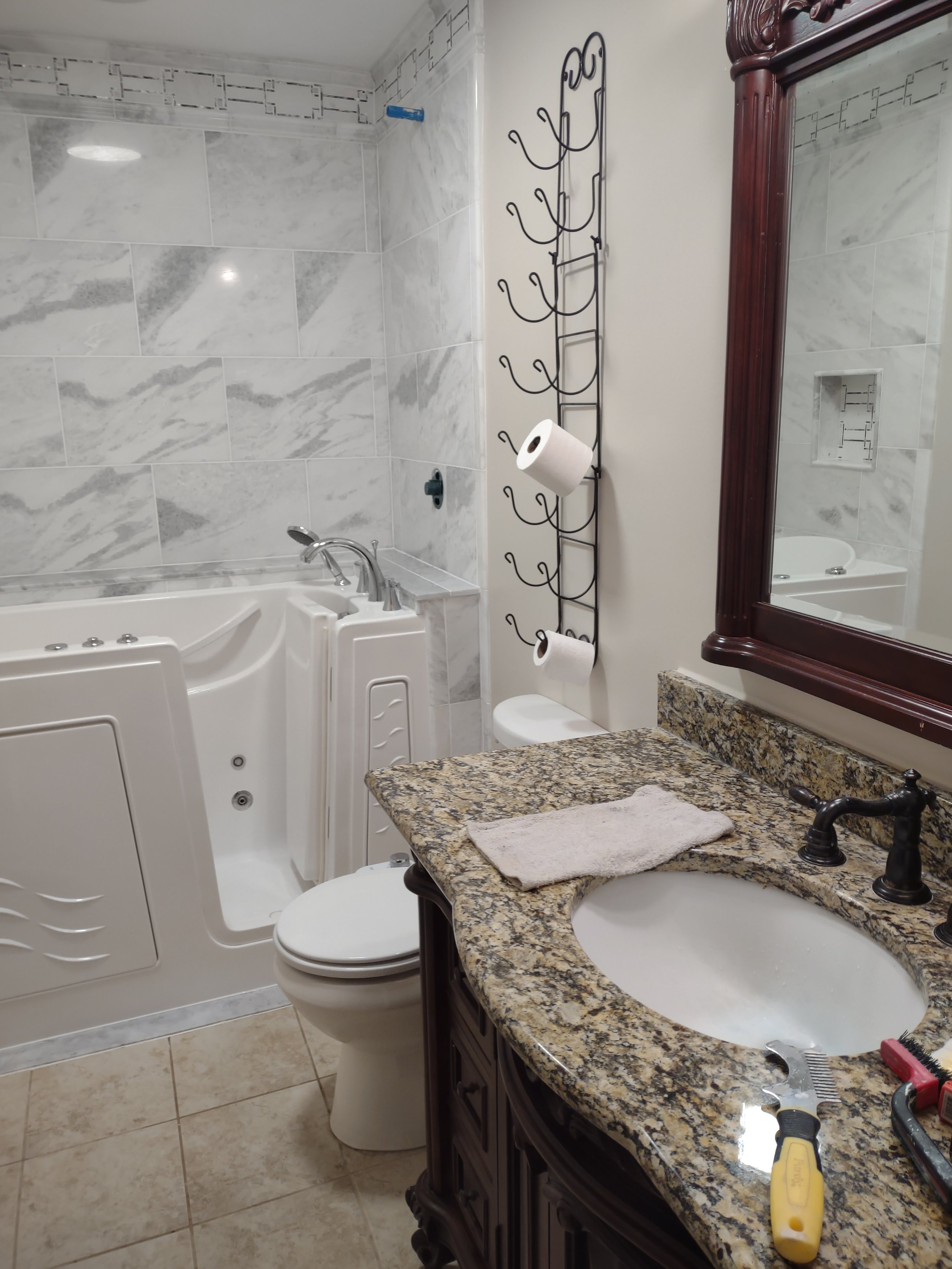 Custom Shower and hot tub combination remodel 