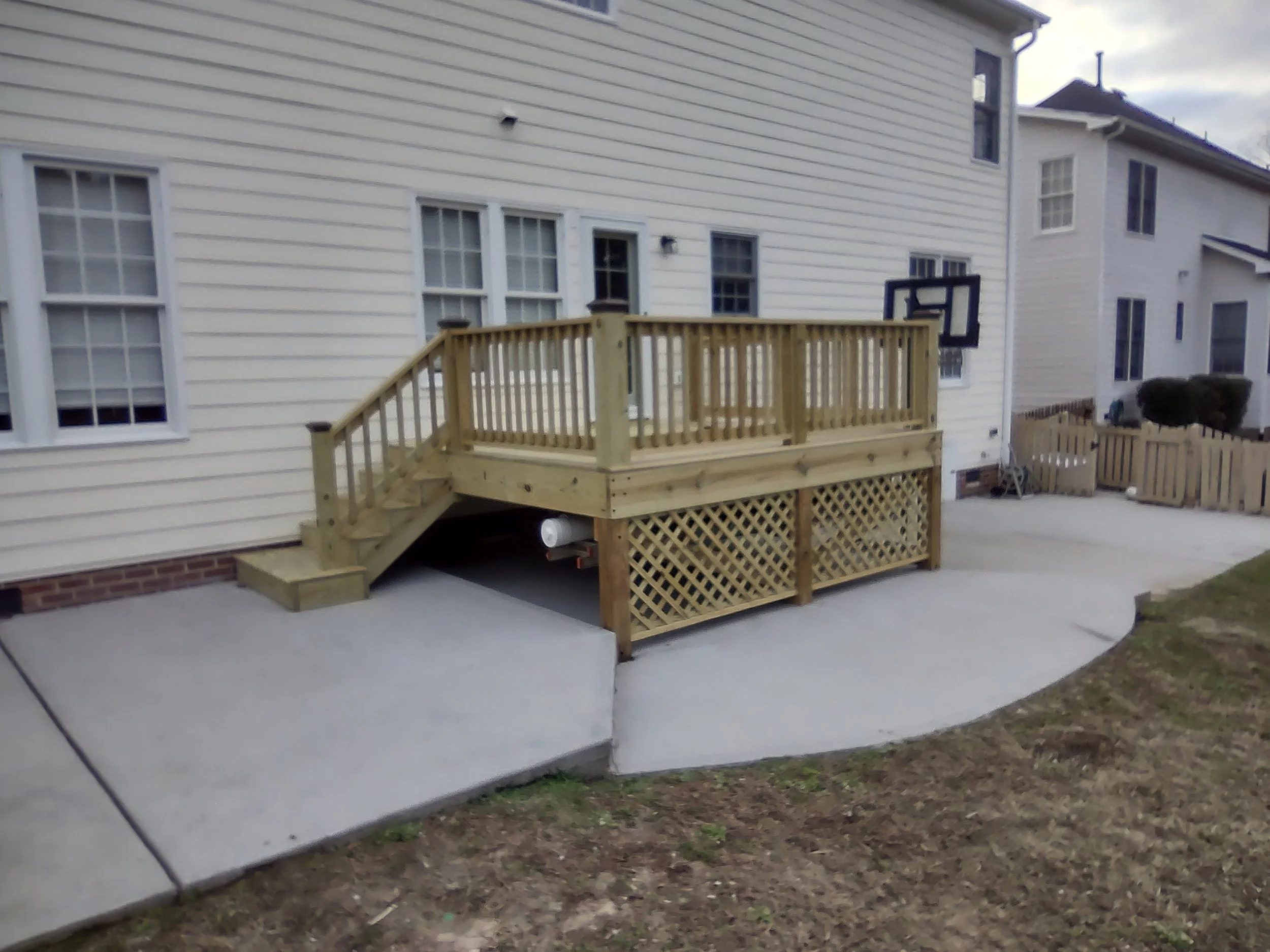 Premium kiln dried lumber custom deck