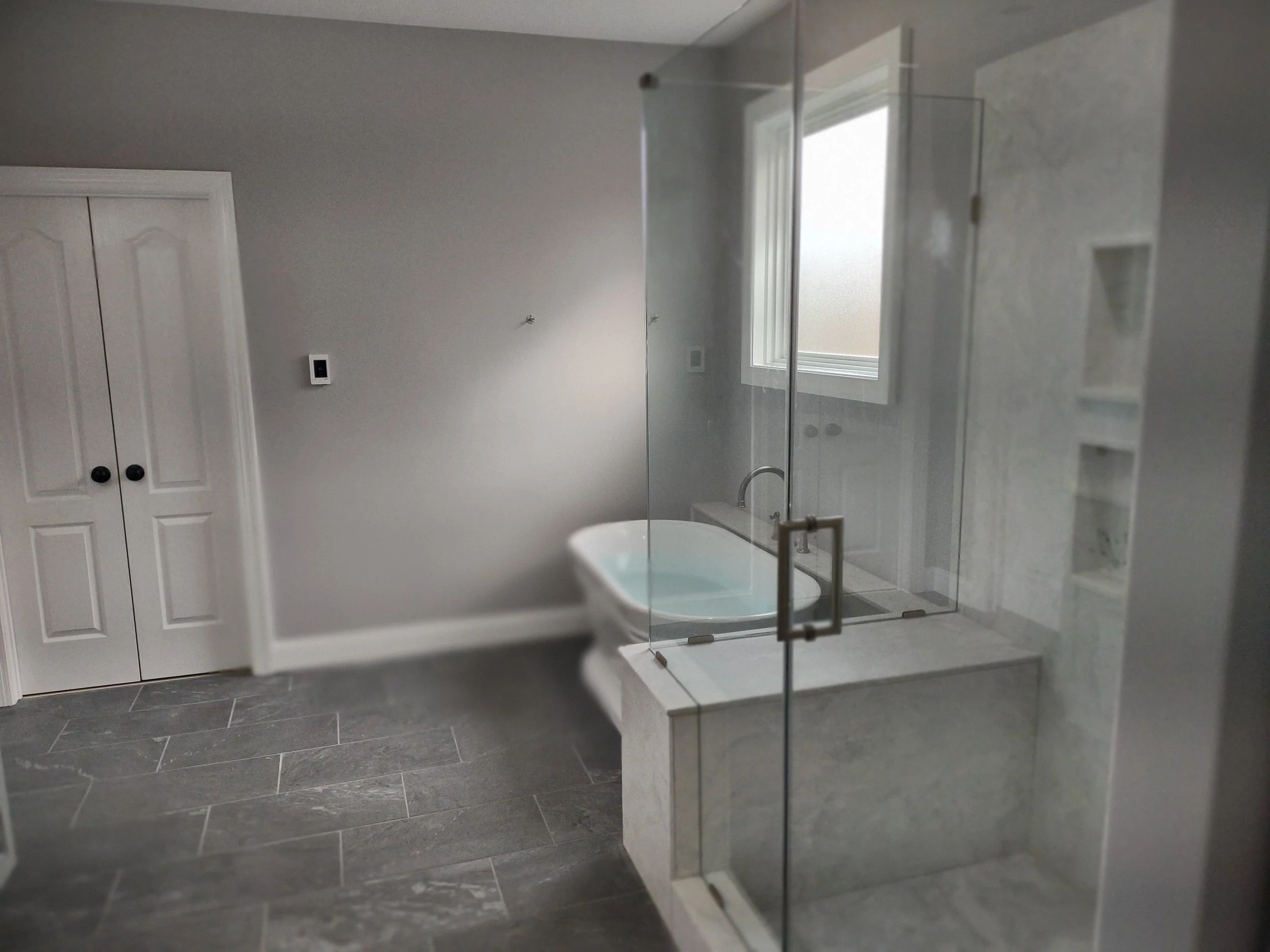 A modern bathroom remodel