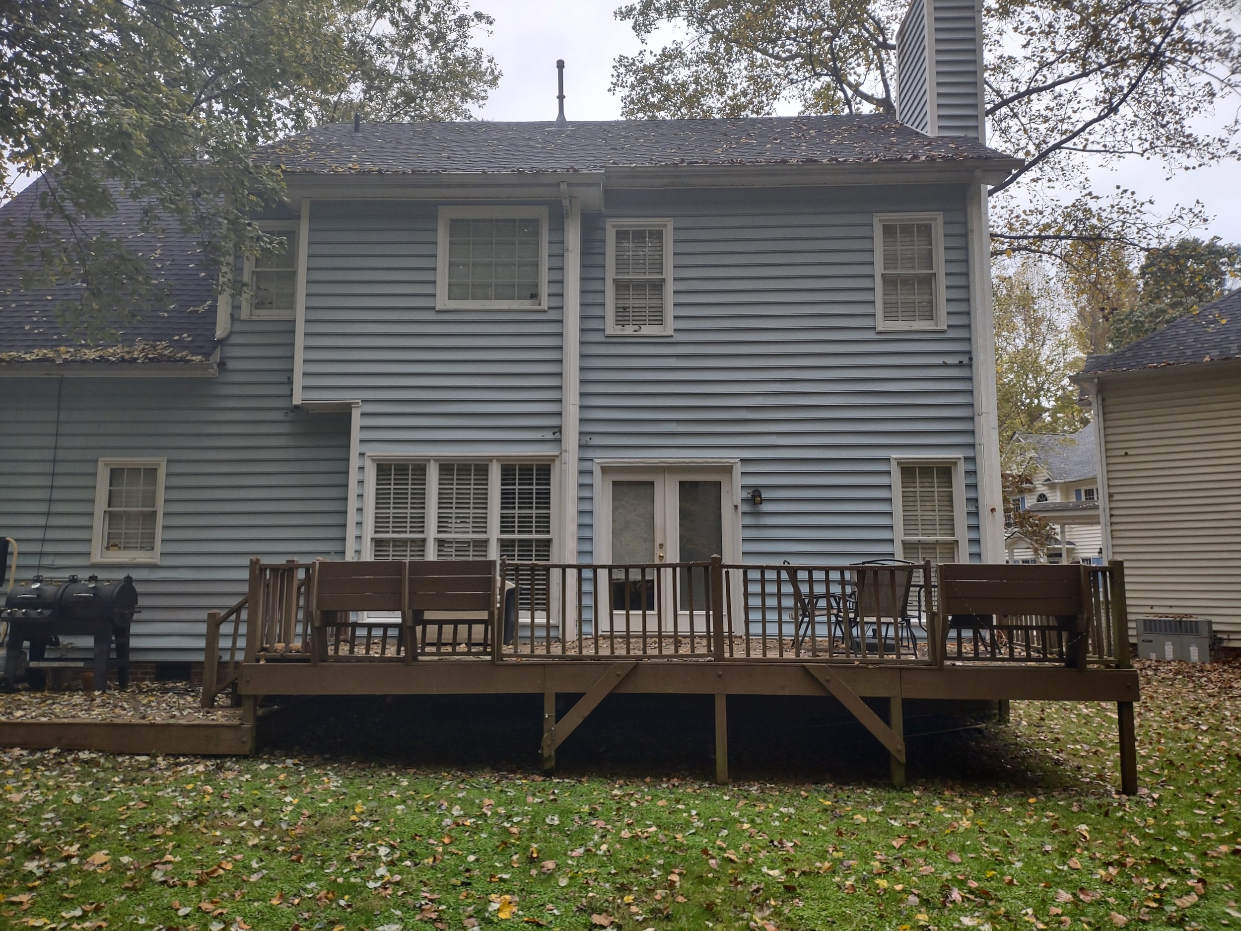 Old deck in need of replacement