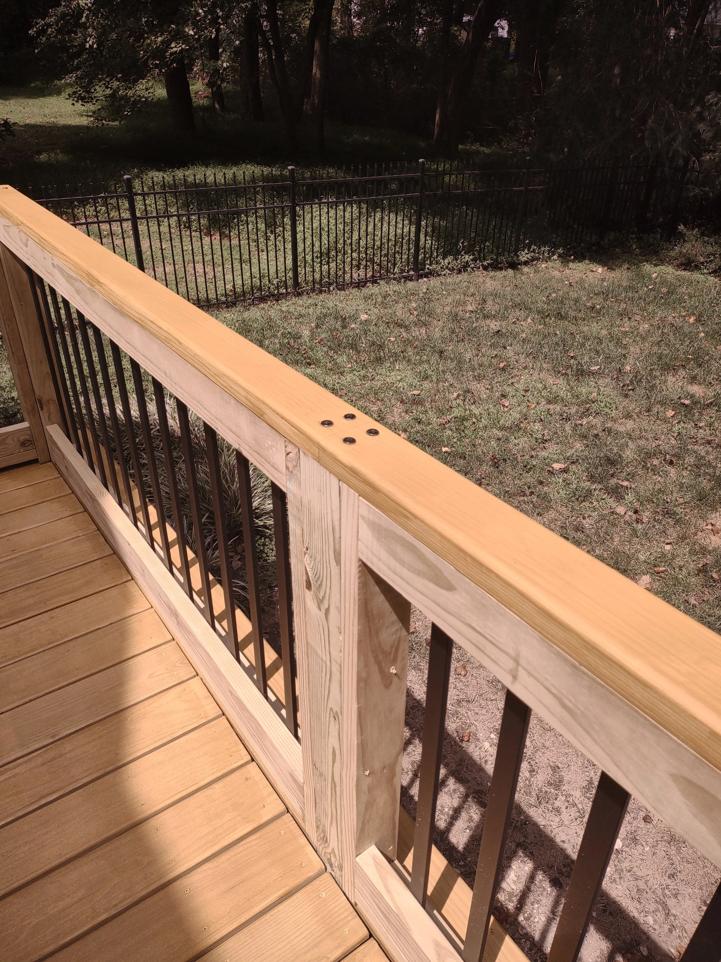 Premium kiln dried lumber custom deck