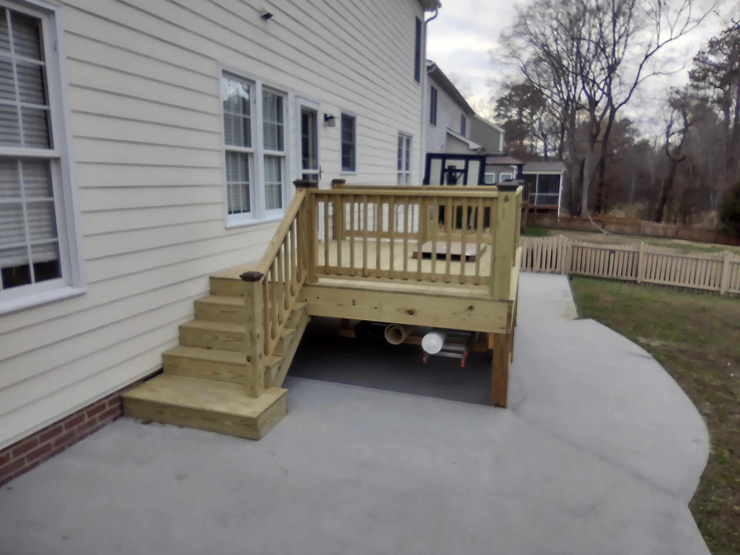 Premium kiln dried lumber custom deck