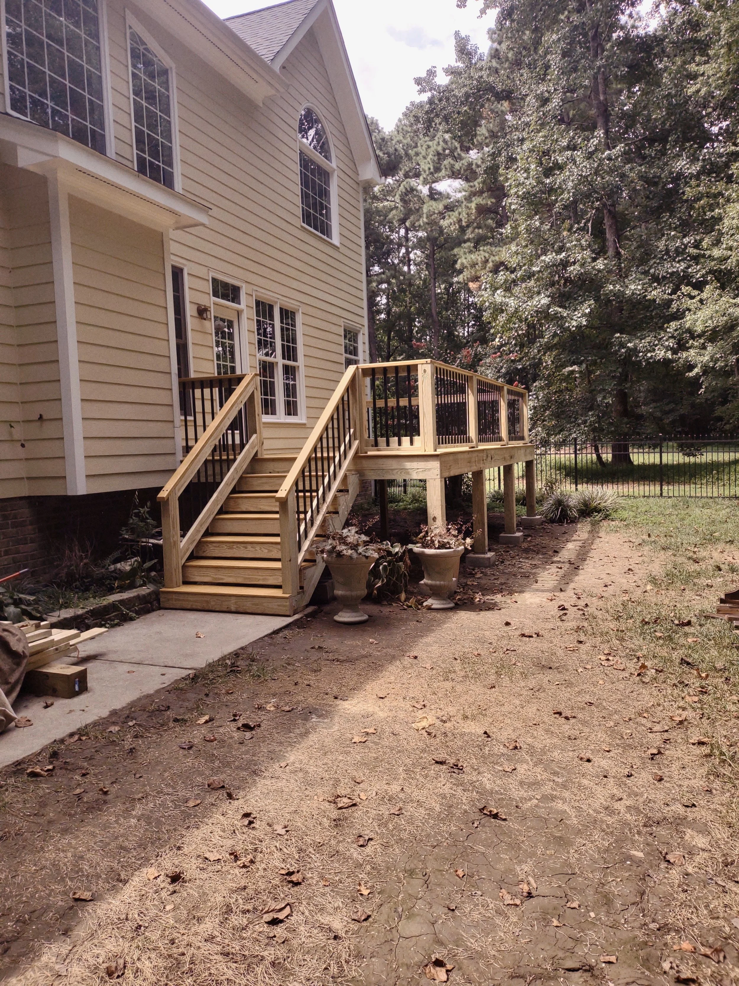 Premium kiln dried lumber custom deck