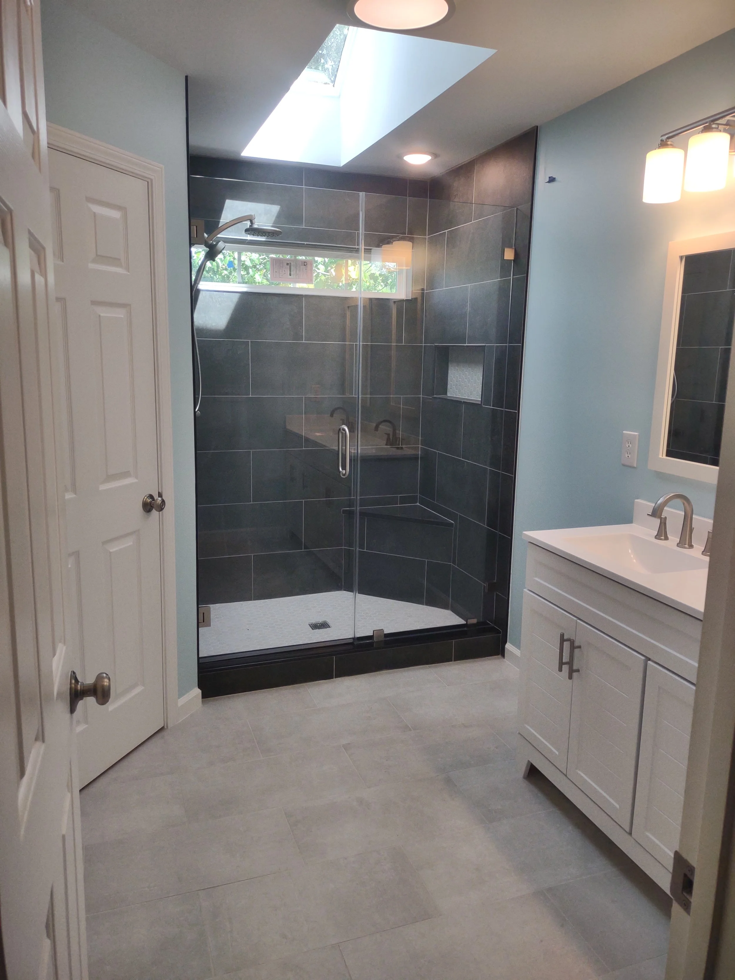 Complete master bath remodel