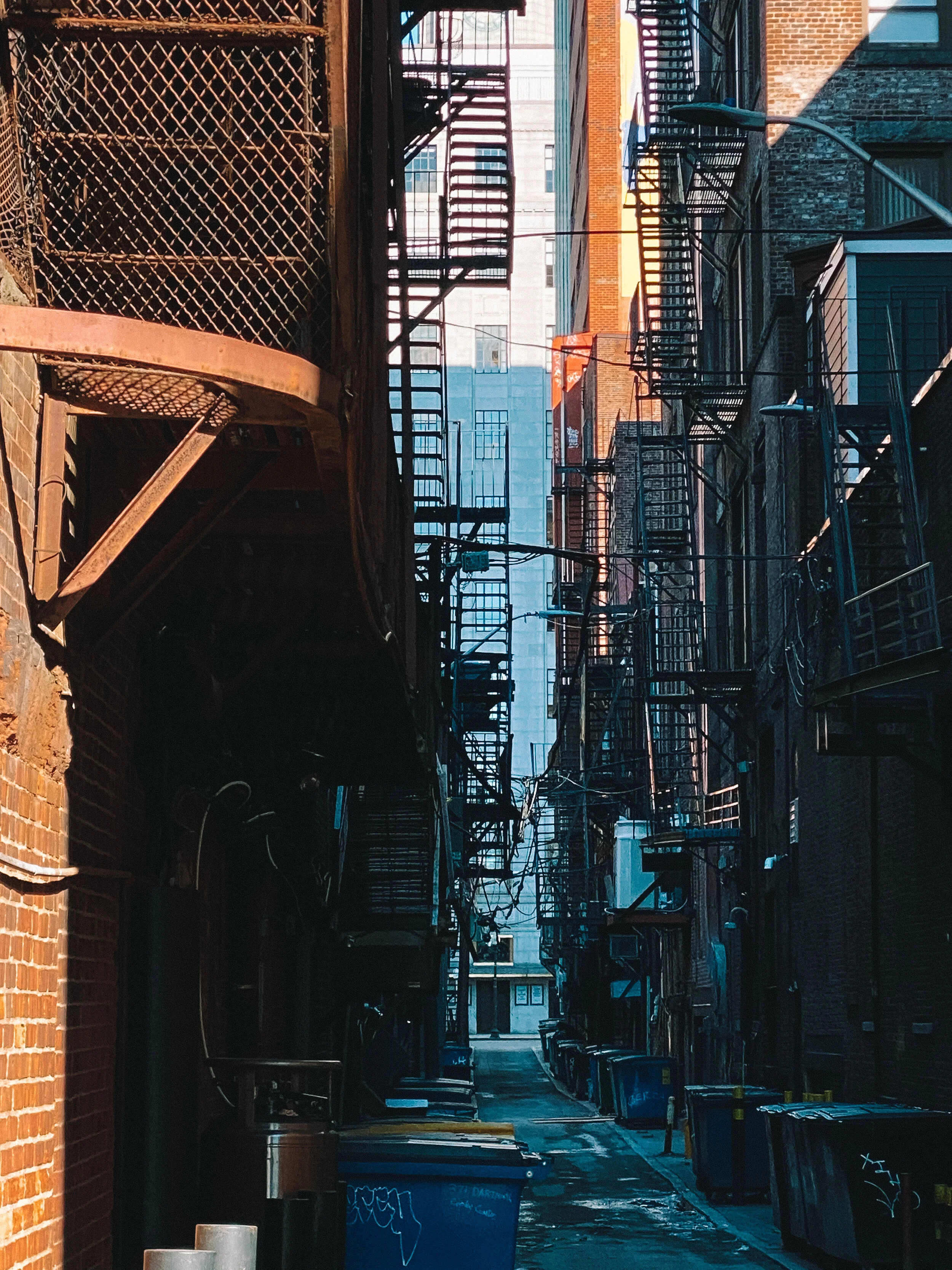  An alley off of Newbury Street in Boston, Massachusetts.  
