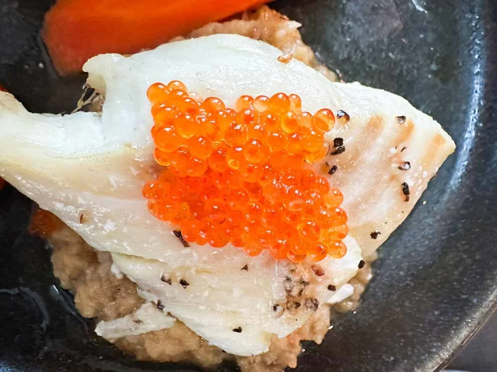 Eyri Restaurant fish and trout eggs