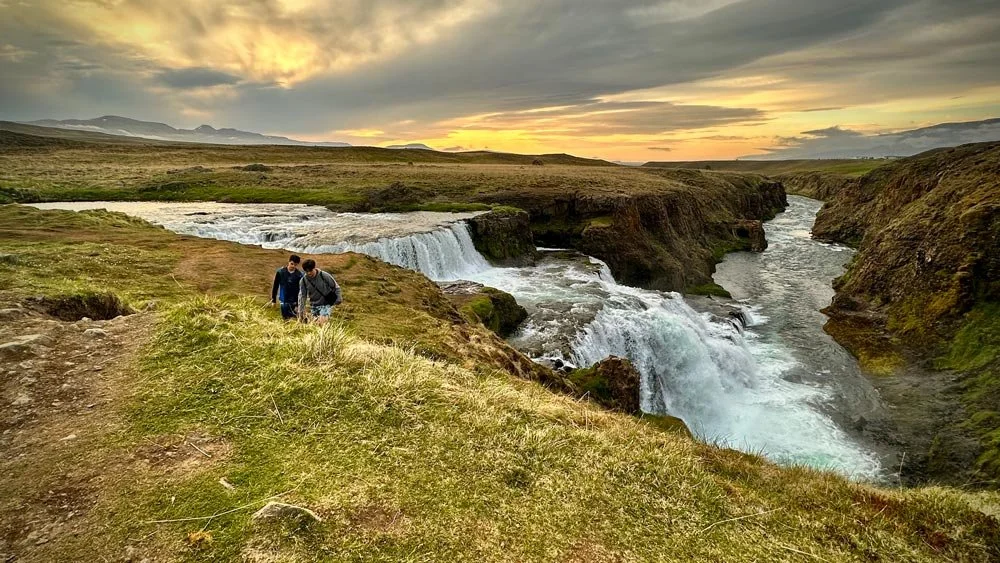 Late at night Iceland in June