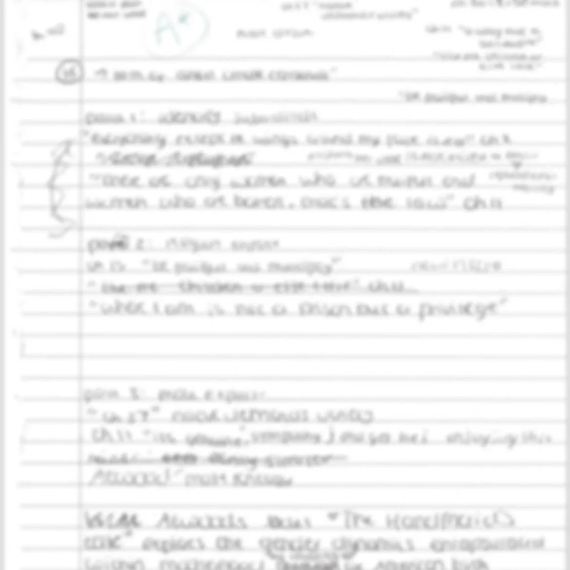 English Literature A*/A model answers