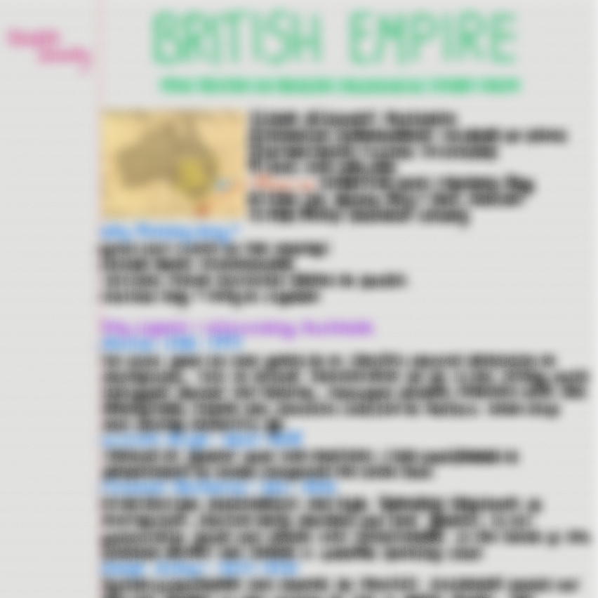 British Empire revision notes
