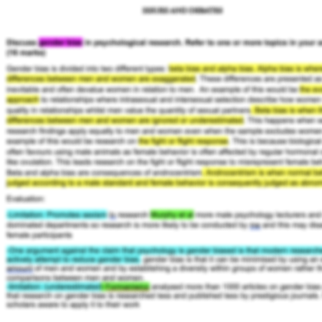 Paper 3 detailed sixteen marker plans
