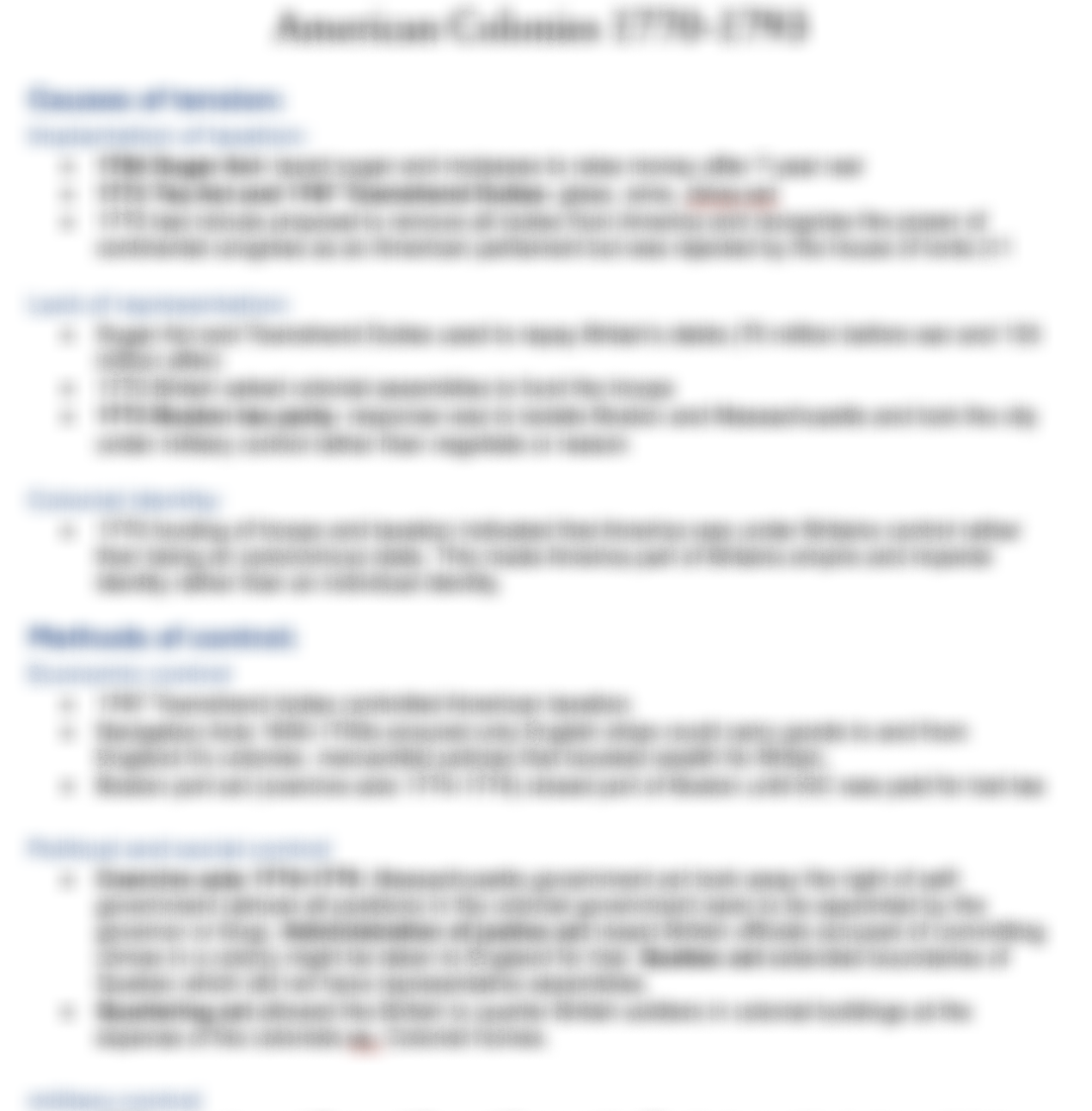 British Empire (opt 35.1) Colony summaries