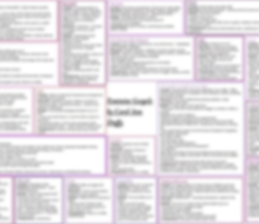 Feminine Gospels A3 summary sheet