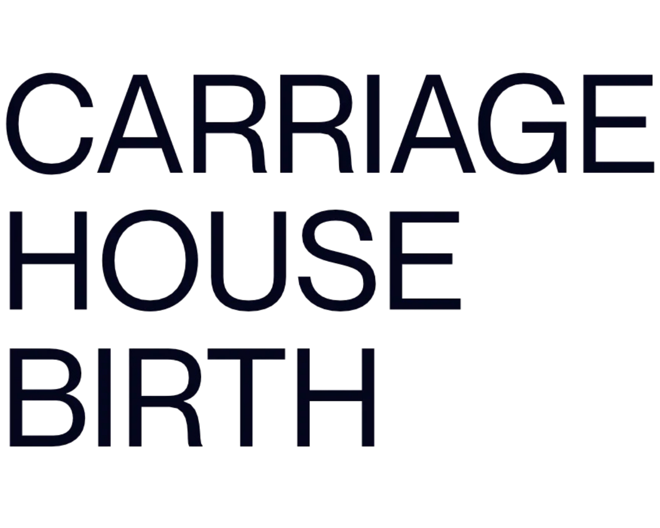 Logo of upscale healthcare company Carriage House Birth, Domino Kirke Badgley, Lindsey Bliss, Doula